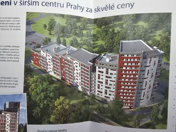 budova  - Pronájem bytu 1+kk v osobním vlastnictví 27 m², Praha 9 - Hloubětín