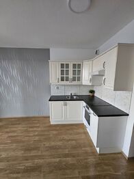 kuchyn  - Pronájem bytu 1+kk v osobním vlastnictví 27 m², Praha 9 - Hloubětín