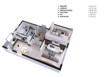 Prodej bytu 2+1 v osobním vlastnictví 70 m², Hradec Králové