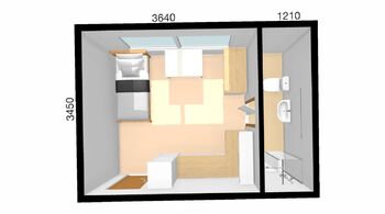 Pronájem bytu 1+kk v osobním vlastnictví 17 m², Brno