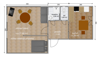 Prodej bytu 1+1 v osobním vlastnictví 53 m², Hradec Králové