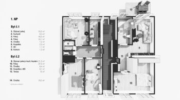 Prodej bytového domu s 7 bytovými jednotkami v centru města Vidnava, užitná plocha 503 m2 - Prodej nájemního domu 503 m², Vidnava