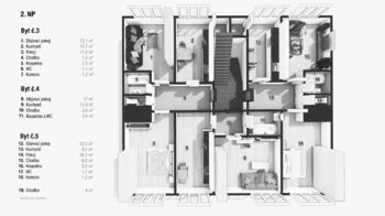 Prodej bytového domu s 7 bytovými jednotkami v centru města Vidnava, užitná plocha 503 m2 - Prodej nájemního domu 503 m², Vidnava