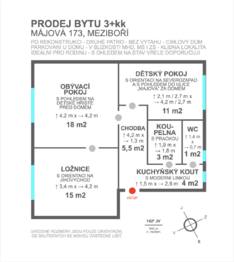 Prodej bytu 3+kk v osobním vlastnictví 59 m², Meziboří