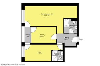 Prodej bytu 3+kk v osobním vlastnictví 78 m², Kolín