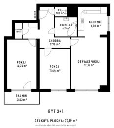 Prodej bytu 3+1 v osobním vlastnictví 70 m², Kopřivnice