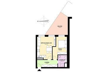 Pronájem bytu 2+kk v osobním vlastnictví 48 m², Brandýs nad Labem-Stará Boleslav