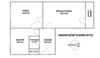 Prodej bytu 2+1 v osobním vlastnictví 55 m², Praha 10 - Strašnice