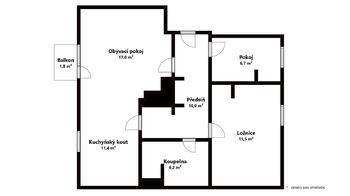 Prodej bytu 3+kk v osobním vlastnictví 73 m², Hustopeče