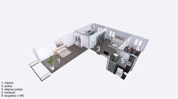 Pronájem bytu 3+1 v osobním vlastnictví 60 m², Majetín