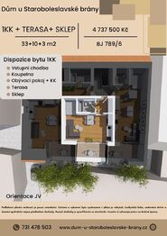 Prodej bytu 1+kk v osobním vlastnictví 46 m², Brandýs nad Labem-Stará Boleslav