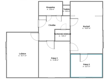 Prodej bytu 3+1 v osobním vlastnictví 72 m², Velká Buková