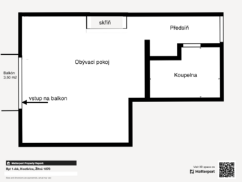 Prodej bytu 1+kk v osobním vlastnictví 34 m², Hostivice