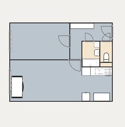 Pronájem bytu 2+kk v osobním vlastnictví 45 m², Praha 9 - Černý Most