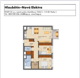 Pronájem bytu 3+kk v osobním vlastnictví 80 m², Praha 9 - Hloubětín