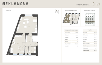 Prodej bytu 2+kk v osobním vlastnictví 111 m², Praha 2 - Nusle