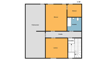 3. nadzemní patro  - Prodej domu 550 m², Žatec