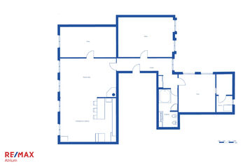 půdorys bytu - Prodej bytu 4+kk v osobním vlastnictví 138 m², Praha 2 - Vinohrady