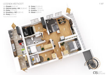 Prodej ubytovacího zařízení 1453 m², Mařenice