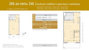 Prodej bytu 1+kk v osobním vlastnictví 48 m², České Budějovice