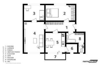 Prodej bytu 3+1 v osobním vlastnictví 77 m², Písek