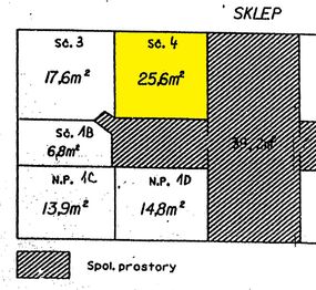 Z prohlášení vlastníka - sklep - Prodej bytu 3+1 v osobním vlastnictví 83 m², Rakovník