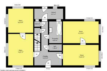 Orientační půdorys přízemí - Prodej domu 112 m², Roztoky u Jilemnice