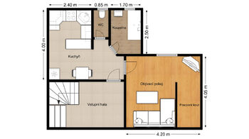 Pronájem bytu 1+1 v osobním vlastnictví 32 m², Přeštice