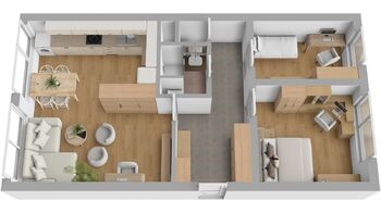 Prodej bytu 3+kk v osobním vlastnictví 63 m², Praha 9 - Prosek