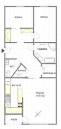 Pronájem bytu 3+kk v osobním vlastnictví 80 m², Praha 4 - Nusle