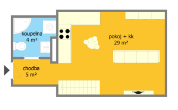 Pronájem bytu 2+kk v osobním vlastnictví 68 m², Brno