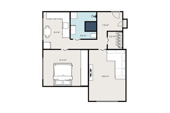 Pronájem bytu 2+1 v osobním vlastnictví 60 m², Chomutov