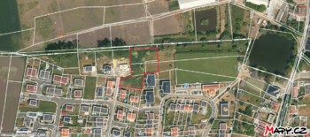 pohled z ptačí perspektivy - Prodej pozemku 2881 m², Nová Ves