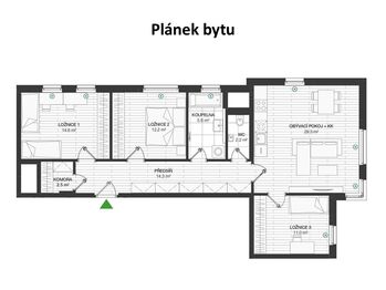 Pronájem bytu 4+kk v osobním vlastnictví 97 m², Praha 4 - Chodov