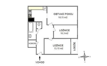 Prodej bytu 3+1 v osobním vlastnictví 76 m², Praha 10 - Horní Měcholupy