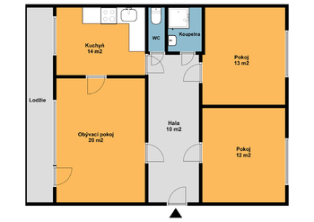 Pronájem bytu 3+1 v osobním vlastnictví 83 m², Praha 5 - Stodůlky