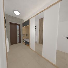 vizualizace zařízeného bytu - Prodej bytu 2+1 v osobním vlastnictví 46 m², Světnov