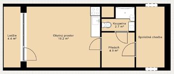 Pronájem bytu 1+kk v osobním vlastnictví 32 m², Liberec