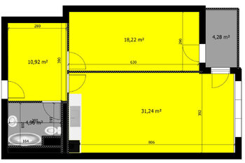 Pronájem bytu 2+kk v osobním vlastnictví 66 m², Liberec