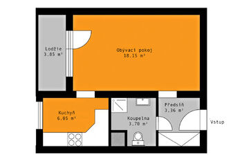 Prodej bytu 1+1 v družstevním vlastnictví 37 m², Nymburk