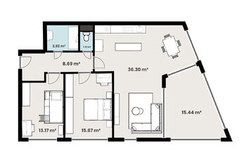 Prodej bytu 3+kk v osobním vlastnictví 97 m², Praha 10 - Hostivař