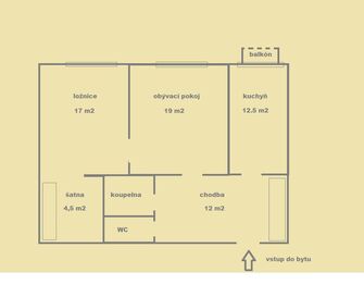 Pronájem bytu 2+1 v osobním vlastnictví 75 m², Praha 10 - Vršovice