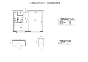 Prodej bytu 1+1 v družstevním vlastnictví 37 m², Hradec Králové