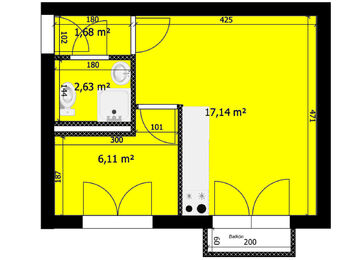 Pronájem bytu 2+kk v osobním vlastnictví 32 m², Milovice