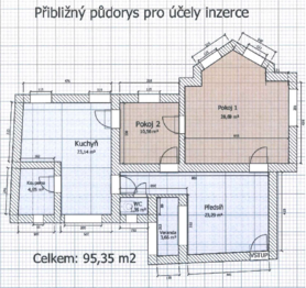 Pronájem bytu 2+1 v osobním vlastnictví 95 m², Třebíč