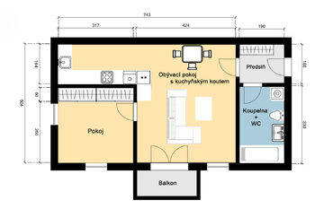 Pronájem bytu 2+kk v osobním vlastnictví 52 m², Zbůch