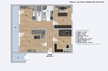 Prodej bytu 3+kk v osobním vlastnictví 99 m², Černá Hora