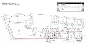 Pronájem obchodních prostor 148 m², Chabařovice