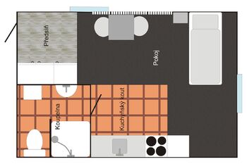 Pronájem bytu 1+kk v osobním vlastnictví 26 m², Mirovice