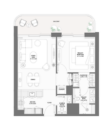 Prodej bytu 2+kk v osobním vlastnictví 72 m², Dubaj